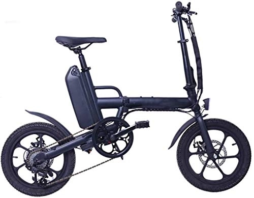 Elektrofahrräder : Elektrische E-Bikes, 16-Zoll-Elektrofahrräder für Erwachsene, 250-W-E-Bikes aus Aluminiumlegierung für jedes Gelände, Abnehmbarer 36-V- / 13-Ah-Lithium-Ionen-Akku, Mountain-E-Bike, Blau