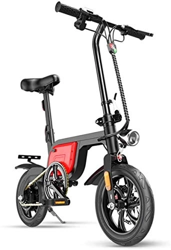 Elektrofahrräder : Elektrische E-Bikes, elektrisches Mountainbike 12'' Elektrofahrrad 250 W mit abnehmbarem 36 V 10, 4 Ah Lithium-Ionen-Akku 25 km / h Scheibenbremsen vorne und hinten können 120 kg tragen, 3 Modi, faltb