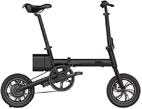Elektrofahrräder : Elektrische E-Bikes, zusammenklappbares Elektrofahrrad für Erwachsene, abnehmbare 36-V-Lithiumbatterie, 12-Zoll-Elektrofahrrad für Stadtpendler, 250-W-Motor, Aluminiumlenker