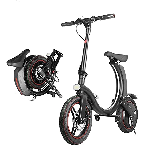 Elektrofahrräder : Elektrisches Fahrrad Elektrofahrrad Klappbar Faltbares E-Bike Klapprad E Bike Damen 14 Zoll 350W 25KM / H