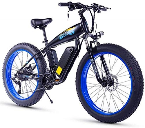 Elektrofahrräder : Elektrisches Mountainbike, 26-Zoll-E-Bike for Erwachsene Fat Tire 350W48V15Ah Schnee Elektro-Fahrrad 27 Geschwindigkeit Hydraulische Scheibenbremse 3 Arbeitsmodi Geeignet for Mountain E-Bike , Fahrrad