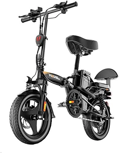 Elektrofahrräder : Elektrisches Mountainbike, Elektro-Fahrrad for Erwachsene, faltbares elektrisches Fahrrad pendeln Ebike mit 350W Motor, 14 Zoll 46V Ebike Mit 10-25Ah Lithium-Batterie, Stadt Fahrrad Höchstgeschwindigk