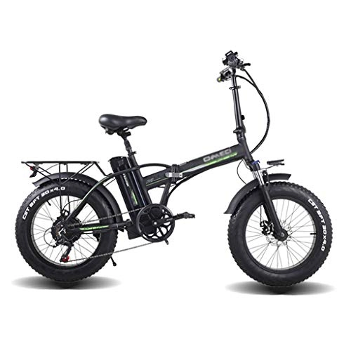 Elektrofahrräder : Elektro-Fahrrad 20 Zoll Folding Elektro-Fahrrad Fat Tire Snow Beach Ebike 500W 48V 15Ah Bike Mountain Bike Schneemobile