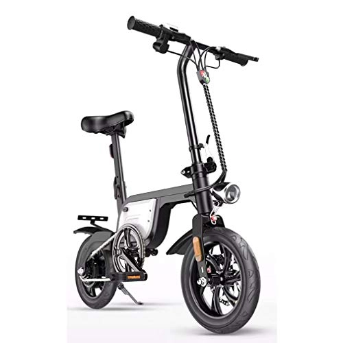 Elektrofahrräder : Elektrofahrrad 12 Zoll Mit Superleichtgewicht 250W 36V Folding E-Bike Mit 8Ah Lithium-Batterie-Stadt Fahrrad Höchstgeschwindigkeit 25 Km / H E-ABS Doppelscheibenbremse, C