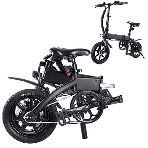 Elektrofahrräder : Elektrofahrrad 14 Zoll Faltfahrrad E-Citybike Wayfarer E-Bike Quick-Fold-System Shimano 7 Gang-Schaltung EU-konform Klapprad Mit App + 250 W Motor + Batterie abnehmbar