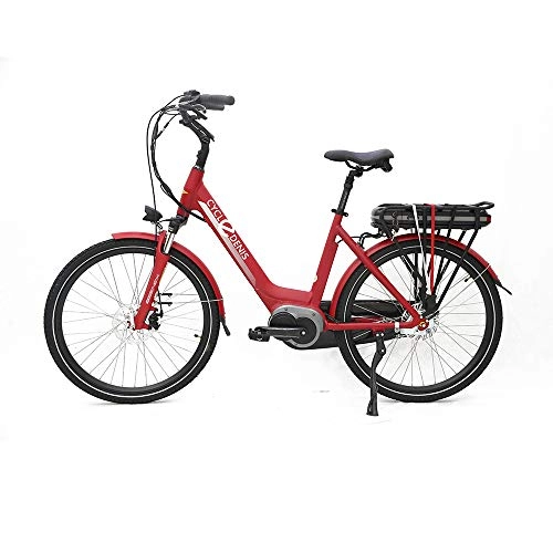 Elektrofahrräder : Elektrofahrrad, E-Bike, 250 Watt, 26 Zoll, 36V / 13Ah Lithium-Ionen-Akku Trekking Pedelec (rot)