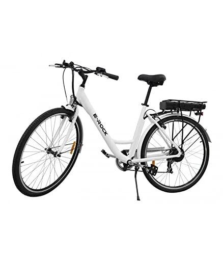 Elektrofahrräder : Elektrofahrrad, E-Bike EX1, herausnehmbarer 36V / 10Ah Lithium-Ionen-Akku, 250 Watt, 25 km / h, 27, 5 Zoll, Trekking, Weiß