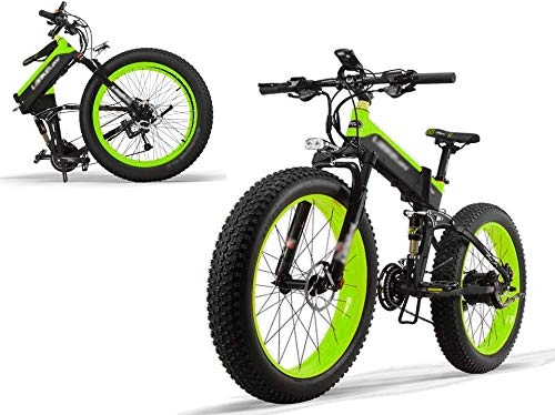 Elektrofahrräder : Elektrofahrrad Ebike Mountainbike Klapprad MTB E-Mountainbike 26zoll mit 48V 12.8AH Lithium-Akku, 500W Motor 40 km / h, Shimano 27 Geschwindigkeiten, Elektrische E-Bike für Herren Damen[EU Stock]