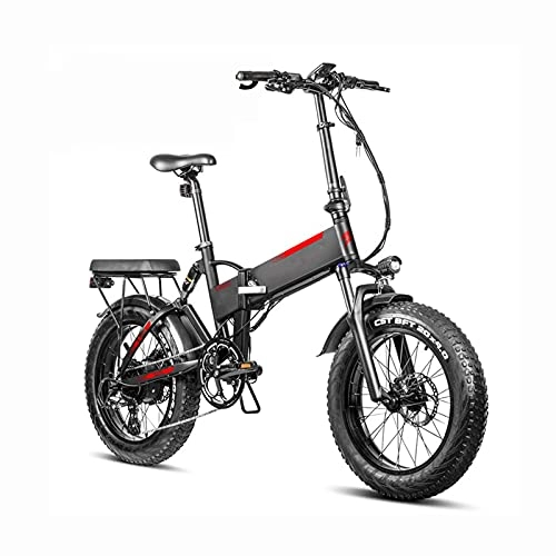 Elektrofahrräder : Elektrofahrrad, Elektro Faltrad 20 Zoll 4.0 Fettreifen 750W Faltrad Fatbike E Bike, mit 750W Motor und Abnehmbare 48V 13.6Ah Lithiumbatterie