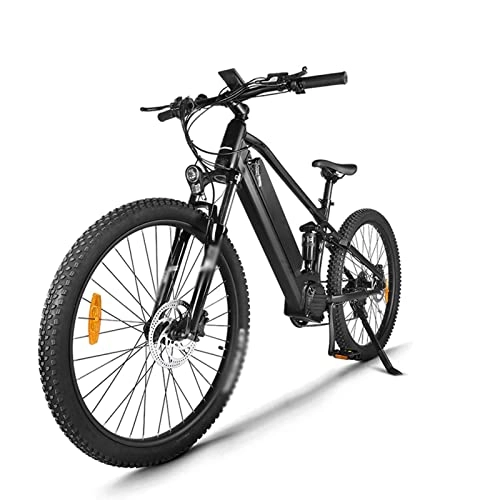 Elektrofahrräder : elektrofahrrad Elektrofahrrad for Erwachsene 750W 48V 26'' Reifen Elektrofahrrad, elektrisches Mountainbike mit abnehmbarem 17, 5ah Akku, professionelles 21-Gang-Getriebe ( Farbe : Black With Alarm )