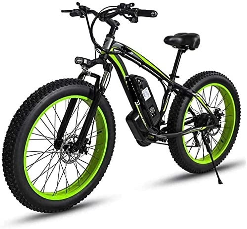 Elektrofahrräder : Elektrofahrrad Erwachsene 26 Zoll Elektro-Mountainbike 48V Lithium-Batterie Aluminiumlegierung 18, 5 Zoll Rahmen 27 Gang Elektrisches Schneefahrrad mit LCD-Display (Farbe: D, Größe: 10AH)