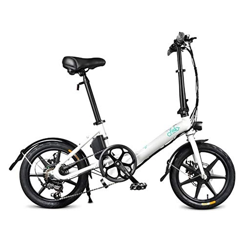 Elektrofahrräder : Elektrofahrrad FIIDO Faltbares E-Bike für Erwachsene Folding Electric Bikes (250W, 36V) D3s 7, 8 Folding Electric Bicycle mit Drei-Gang-Schaltung und die mechanische 6-Gang-Schaltung von Shimano