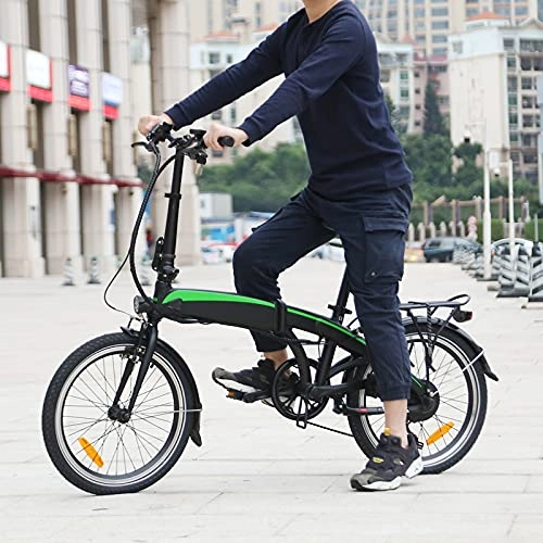 Elektrofahrräder : Elektrofahrrad für Damen, E-Bike 20 Zoll, 250W und 7.5Ah, 36V Li-ion-Akku, Für Reisen und Tägliches Pendeln, Leicht zu Montieren, Schwarz