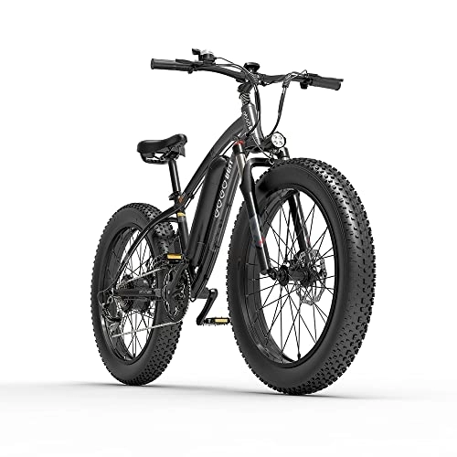 Elektrofahrräder : Elektrofahrräder mit herausnehmbare Batterie, Unisex Erwachsene E-Bike Mountainbike für Damen und Herren Elektro Mountain Bike mit IP54 Wasserdicht für Stadt und Mountain