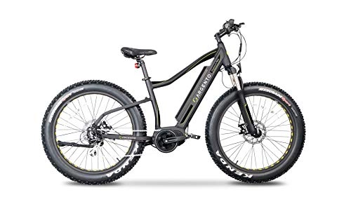Elektrofahrräder : Elephant Pro Fat Mountainbike, silberfarben, Unisex-Räder für Erwachsene, Schwarz, Einheitsgröße