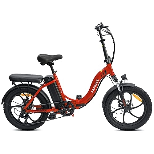 Elektrofahrräder : Fafrees F20 E Bike Damen Fatbike mit 36V 16AH Akku Ebike, [ Offiziell ] Herren E-Bike Klapprad 20 Zoll Fahrrad, Electric Citybike Klappbar 250W Pedelec Max. 25 km / h, Elektrofahrrad Shimano 7S