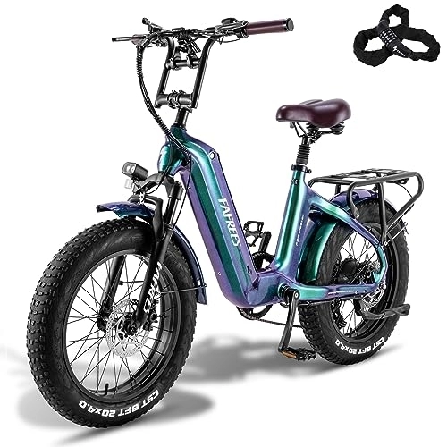 Elektrofahrräder : Fafrees F20 Master E-Bike Carbonfaser 48V 22.5AH Akku Elektrofahrräder 20"*4.0 Zoll Fat Tire E-Mountainbike Maximales Drehmoment 60 Nm
