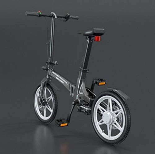 Elektrofahrräder : Fahrrad 16 Zoll klapp elektrofahrrad tragbare kleine magnesiumlegierung elektrofahrzeug Geeignet fr den Alltag Sport und selbst Fitness (Color : Gray1)