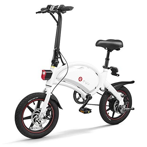 Elektrofahrräder : Festnight 14 Zoll E-Bike zusammenklappbarer Power Assist Elektrofahrrad Moped 65-70 km Max Reichweite