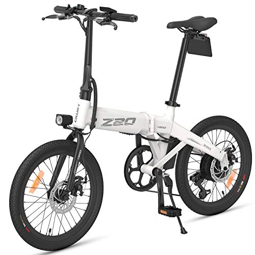 Elektrofahrräder : Festnight 20 Zoll Folding Power-Assist-elektrisches Fahrrad 80KM Strecke 10AH Abnehmbare Batterie Moped E-Bike E-Bike mit Kotflügel und Inflation Pump