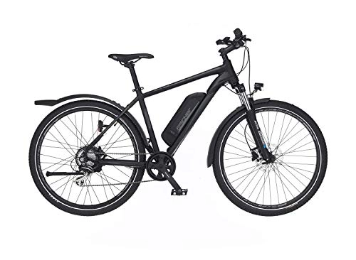 Elektrofahrräder : FISCHER E-Bike ATB Terra 2.0, Elektrofahrrad, graphitschwarz matt, 27, 5 Zoll, RH 48 cm, Hinterradmotor 45 Nm, 48 V Akku
