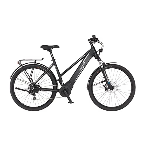Elektrofahrräder : FISCHER E-Bike ATB Terra 5.0i, Elektrofahrrad, Schwarz matt, 27, 5 Zoll, RH 49 cm, Mittelmotor 50 Nm, 36 V Akku im Rahmen