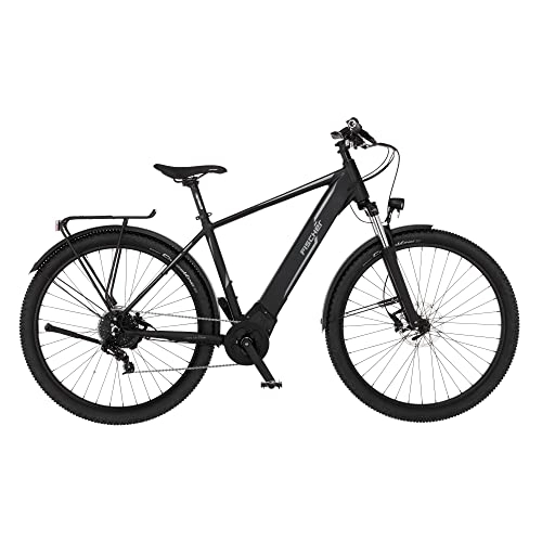 Elektrofahrräder : FISCHER E-Bike ATB Terra 5.0i, Elektrofahrrad, Schwarz matt, 29 Zoll, RH 46 cm, Mittelmotor 50 Nm, 36 V Akku im Rahmen