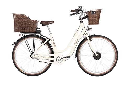 Elektrofahrräder : FISCHER E-Bike Retro ER 1804, verschiedene Farben, 28 Zoll, RH 48 cm, Vorderradmotor 25 Nm, 36 V Akku