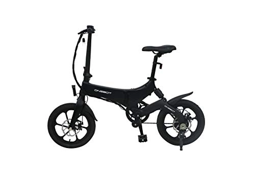 Elektrofahrräder : Folding Electric Bike, 16 Inch Fold Ebike for Adults, S6 Electric Bike Foldable Bicycle 250W 50km Mileage