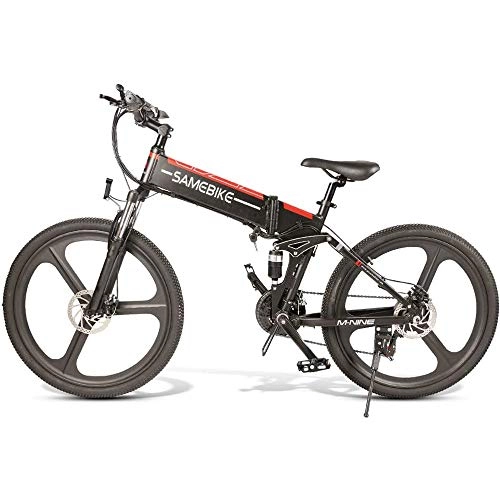 Elektrofahrräder : Folding Elektro-Bikes Für Erwachsene 350W 48V 10AH Lithium-Batterie, Aluminiumlegierung Reverse-Suspension Bergklapprahmen Für Outdoor Radfahren Trainieren