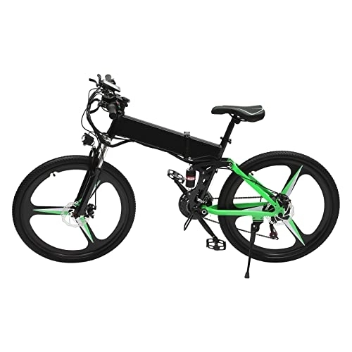Elektrofahrräder : Futchoy 26'' Elektrofahrrad, Klappfahrrad mit LCD Display, 21 Gang Mountain E-Bike