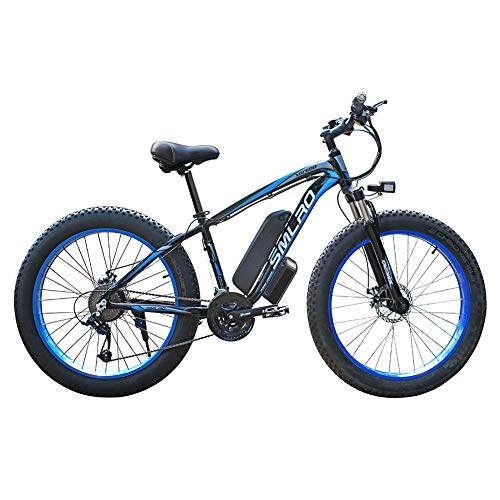 Elektrofahrräder : FZYE 26 Zoll Berg Elektrofahrräder Bike, 48V 1000W Bicycle 21 Geschwindigkeit Adult Fahrräder 4, 0 fette Reifen Sport Outdoor Freizeit
