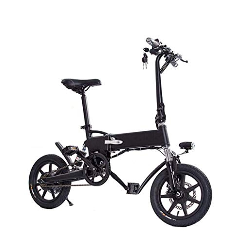 Elektrofahrräder : GHGJU Fahrrad elektrisches Fahrrad Faltrad Erwachsenenroller kleines Elektroauto Geeignet for den tglichen Sport und Radfahren (Color : Black)