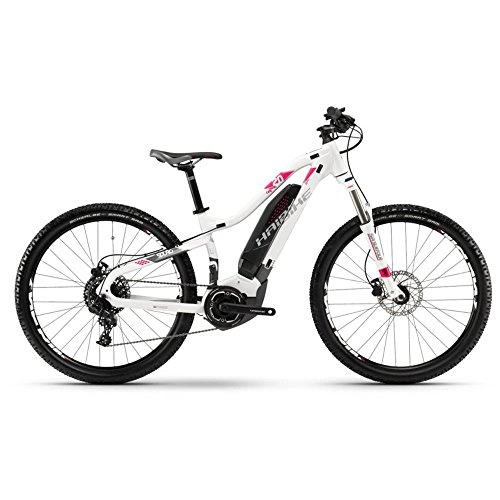 Elektrofahrräder : Haibike E-Bike SDURO HardLife 2.0 400Wh 11-G NX 18 HB YMC White / Titan / pink X-Large