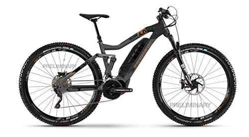 Elektrofahrräder : HAIBIKE SDURO FullNine 6.0 Yamaha Elektro Bike 2020 (S / 40cm, Titan / Schwarz / Bronze)