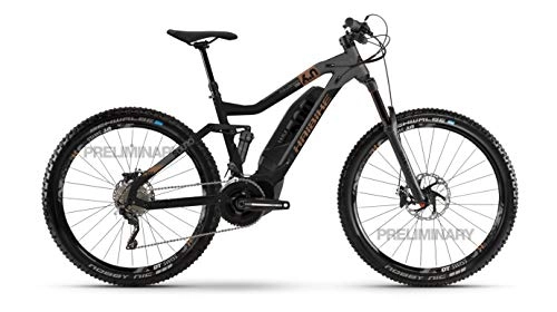 Elektrofahrräder : HAIBIKE SDURO FullSeven LT 6.0 Yamaha Elektro Bike 2020 (M / 44cm, Schwarz / Grau / Bronze)