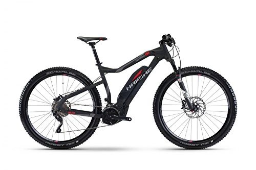 Elektrofahrräder : HAIBIKE Sduro HardNine 8.0 29" schwarz / rot / titan matt Rahmengröße M / 44 cm 2017 E-MTB Hardtail