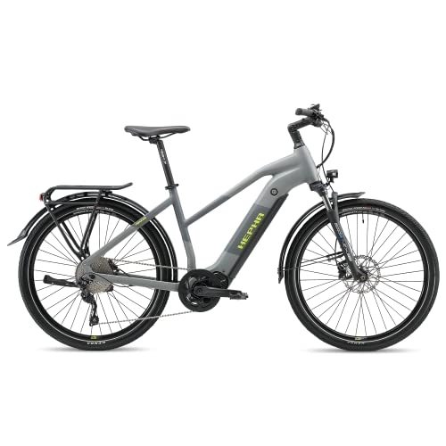 Elektrofahrräder : HEPHA E-Bike Trekking 7 Performance, 90Nm Mittelmotor, 708Wh abnehmbar Akku (bis zu 200Km), APP, 10-Gang, Federgabel 63mm, 27.5 Zoll, Modell 2023(Lowstep, Dark Grey, L-49cm)