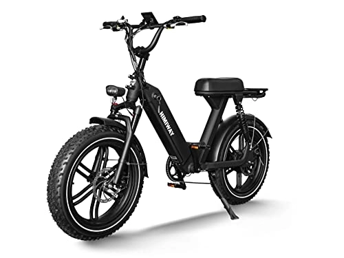Elektrofahrräder : Himiway Escape Pro E-Bike 20"X4" E-Mountainbike 48V 17, 5Ah Elektrofahrrad 250W doppeltes Stoßdämpfersystem 7-Gang 50-80km 20cm Rücksitz