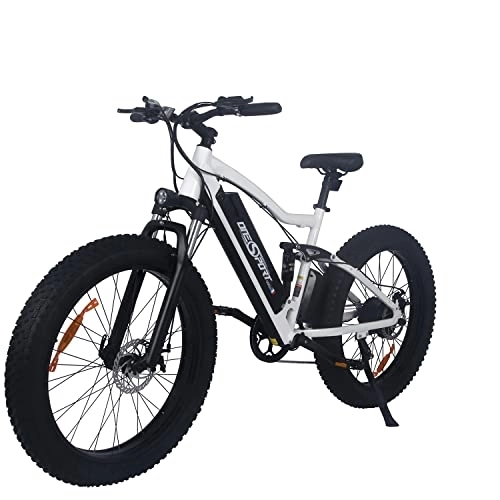Elektrofahrräder : HITWAY E Bike Elektrofahrrad für Erwachsene 26 Zoll 4.0 Fat Tire Ebikes, 48V 10Ah Mountain E-MTB Fahrrad, Shimano 7 Gang zum Pendeln, bis 35-90km