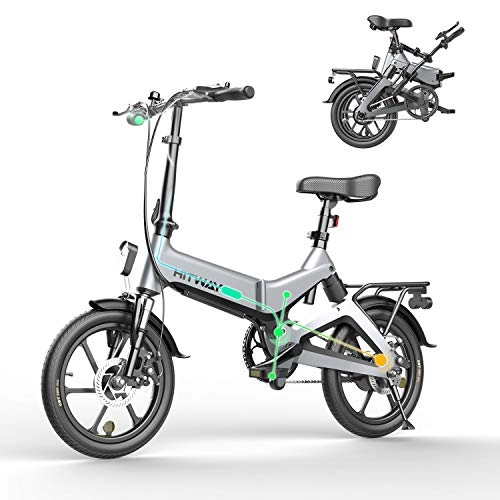 Elektrofahrräder : HITWAY Elektrofahrrad Klapprad Ebike Elektrofahrräder Klappräder Faltrad 250W elektrisches Fahrrad E-Bike mit 7, 5 Ah Batterie, 16 Zoll, für Jugendliche und Erwachsene