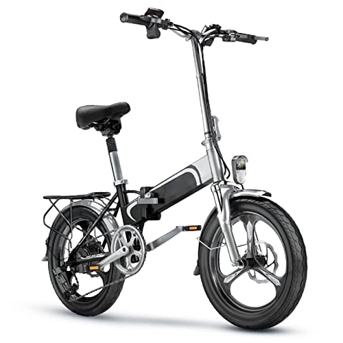 Elektrofahrräder : HMEI elektrofahrrad klappbar Faltendes elektrisches Fahrrad, 15.5mph 20 '' Electric Commuter Fahrrad mit 1 0ah. Abnehmbarer Lithium-Ionen-Akku, 400W48V-Motor und professioneller hinterer 7-Gang-Gang