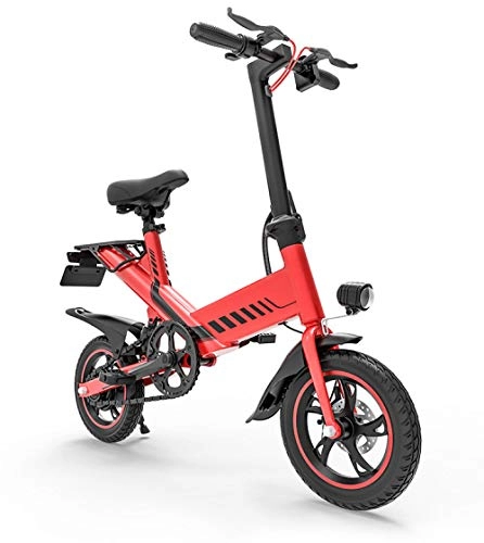 Elektrofahrräder : Hold E-Bikes Y2 48 V 7, 5 Ah Smart E Bike 400 Watt Hinterradaufhngung Scheibenbremse Faltbare E Fahrrad Mini Falten Elektrische Fahrrad@rot