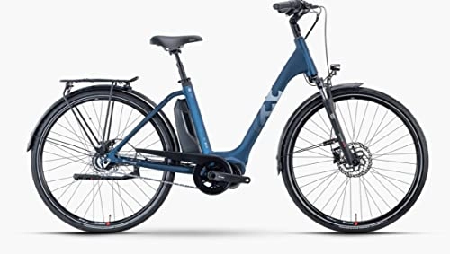 Elektrofahrräder : Husqvarna Eco City EC4 CB Wave Unisex Pedelec E-Bike City Fahrrad blau 2022: Größe: 56 cm