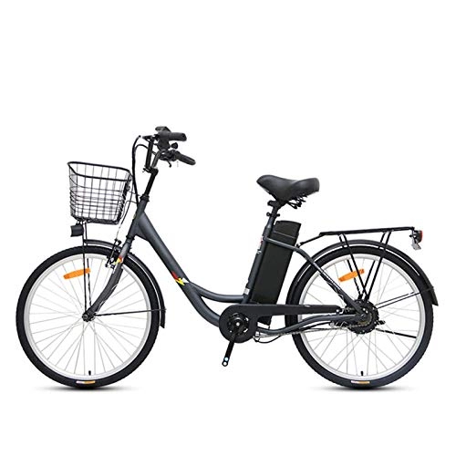 Elektrofahrräder : HWOEK Erwachsene E-Bike, 24 Zoll Elektrofahrrad 250W Motor 36V 10Ah Lithium-Ionen-Akku Elektro-Fahrrad, Schwarz