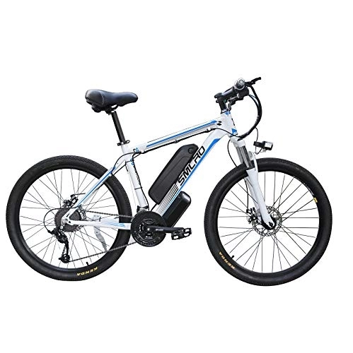 Elektrofahrräder : Hyuhome Elektrische Fahrräder für Männer, 26" 48V IP54 Wasserdicht Erwachsener Electric Mountain Bike, 21 Speed-Elektro-Bike MTB Dirtbike mit 3 Riding Modes