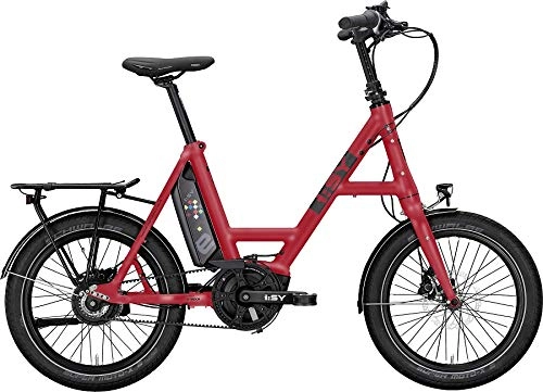 Elektrofahrräder : i:SY Drive N3.8 ZR 2020 - E-Bike mit Zahnriemenantrieb und stufenloser Schaltung, Farbe:ferrarirot matt