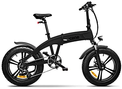 Elektrofahrräder : Icon.e Bici Elettrica Pieghevole iDesert-X5 250W Deep Black