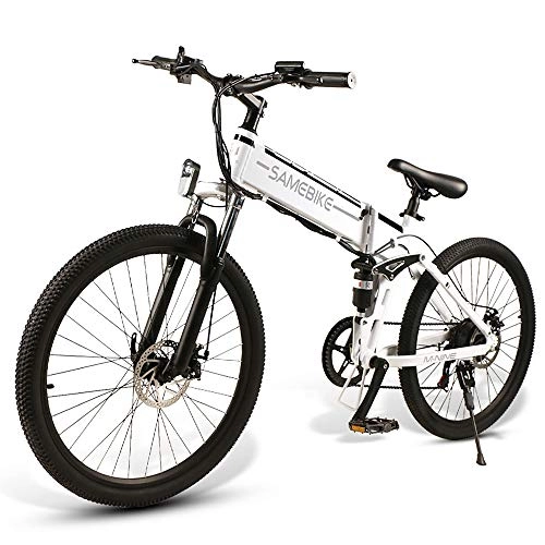 Elektrofahrräder : Irfora 26 Zoll E-Bike zusammenklappbares Elektrofahrrad Power Assist Elektrofahrrad Speichen Felgenroller Moped Bike 48V 500W Motor