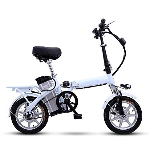 Elektrofahrräder : Jakroo Faltbare E-Bikes 8 aH Lithium-Ionen-Akku Elektrofahrrad für Erwachsene Mit 250W 48V 14Inch für Die Arbeit im Freien Fahrradreisen